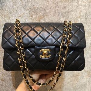 SOLD - 30 Yrs Old Vintage Chanel Small 24k GHW 1S